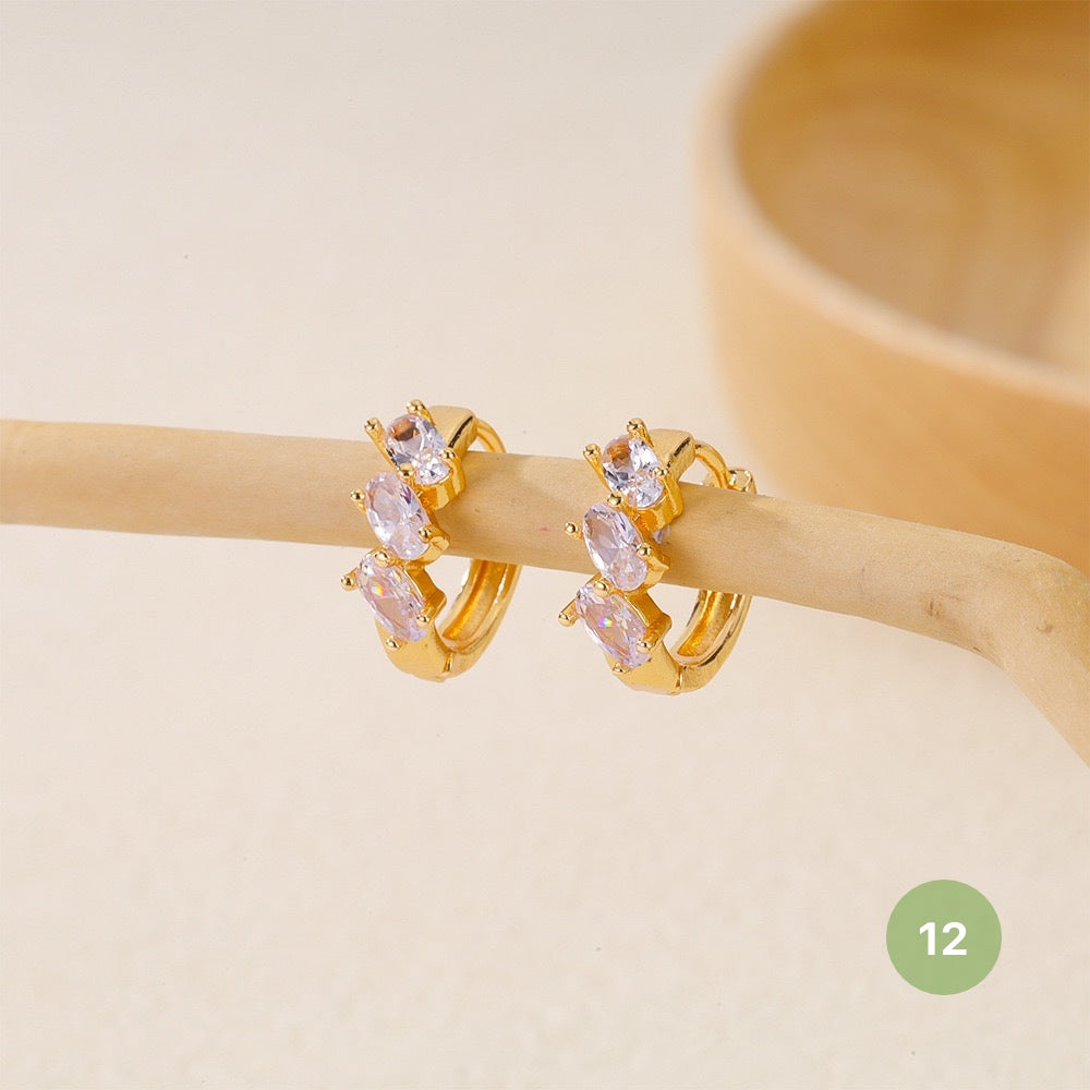 Golden Plain Hoop Earring