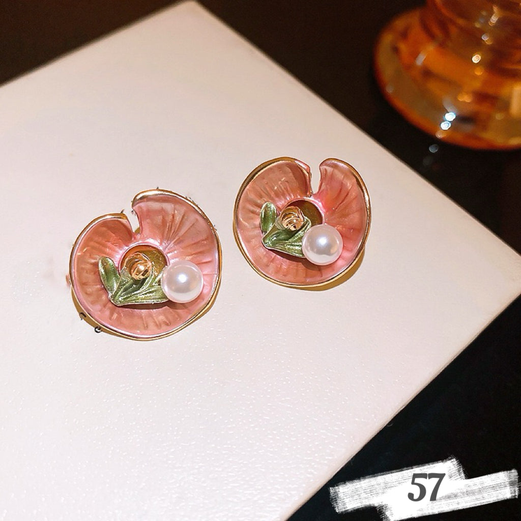 Vintage Oil Painting Style Earrings