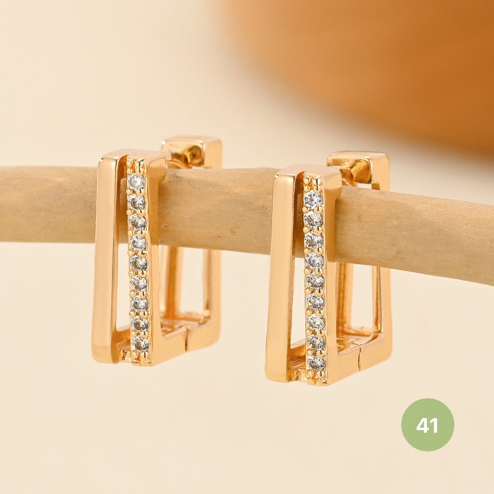Golden Plain Hoop Earring