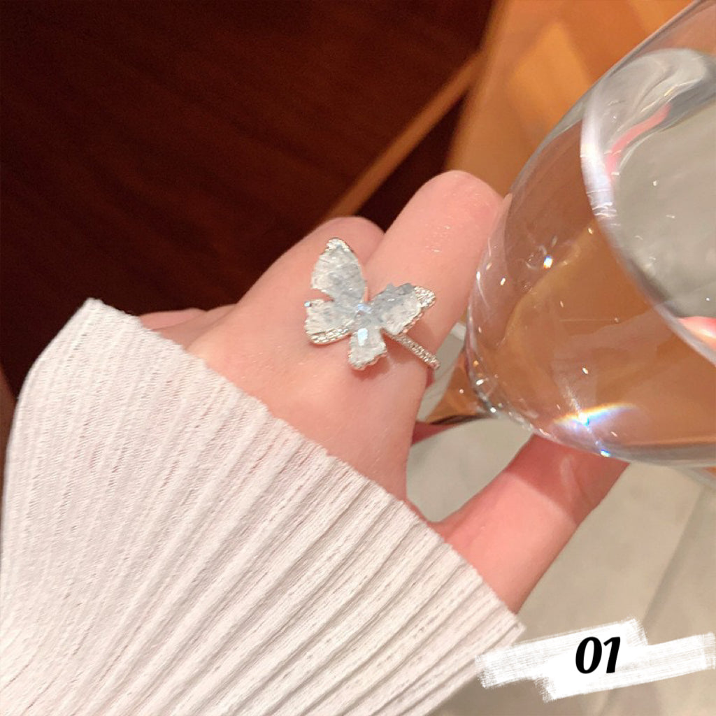 Dainty Butterfly Rings