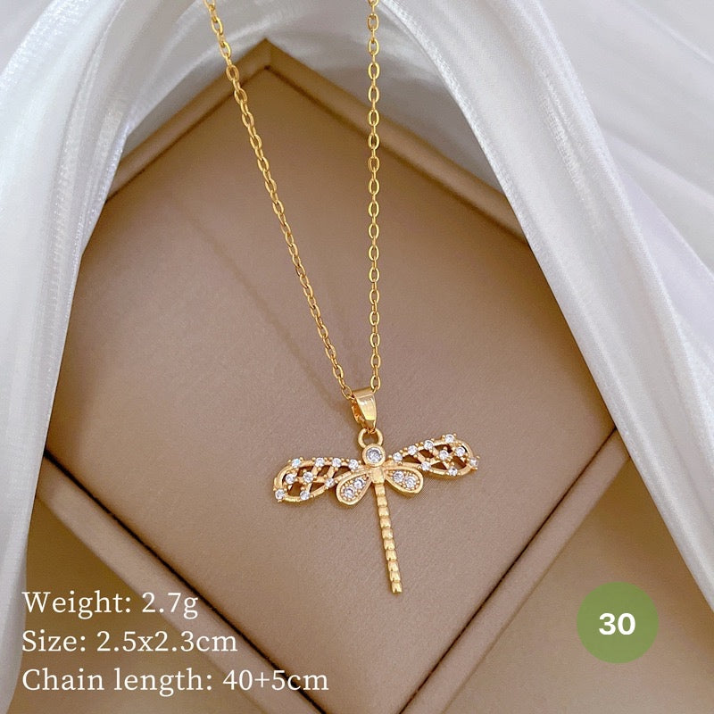 Shiny Butterfly Necklace