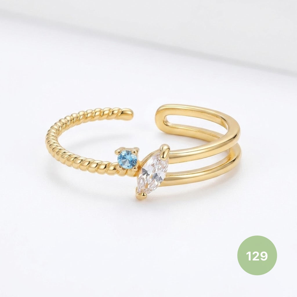 Dainty Rings - golden and silver