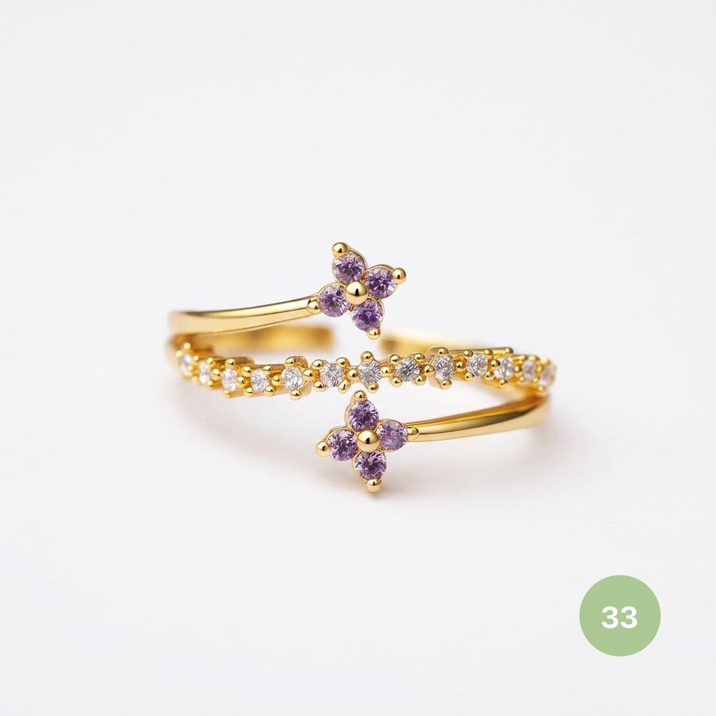 Dainty Rings - golden and silver