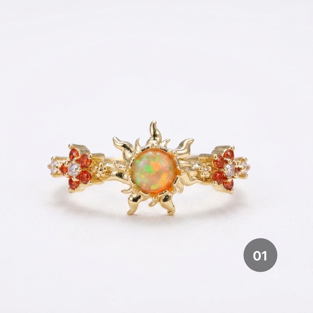 Sun Series Dainty Rings