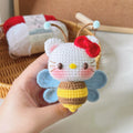 HK Kitty Bee Handmade Crocheted Doll
