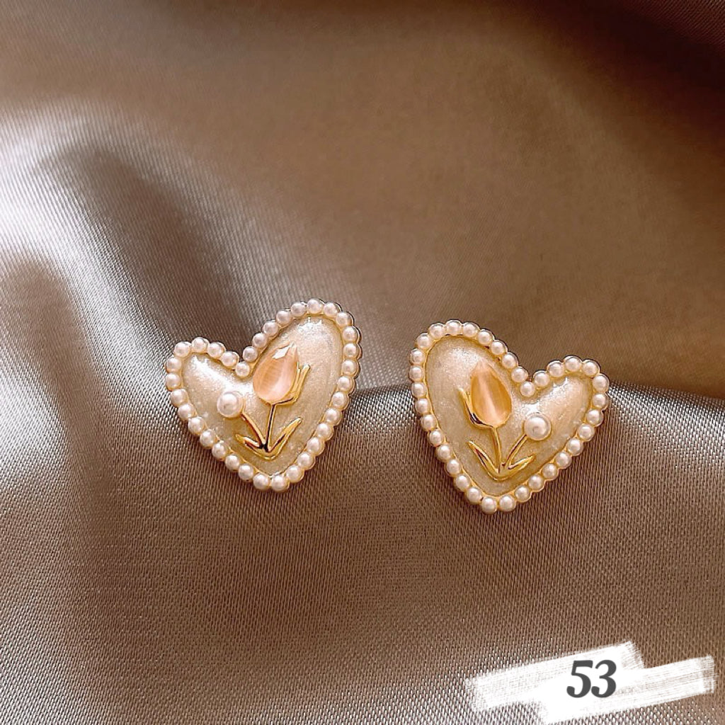 Vintage Oil Painting Style Earrings