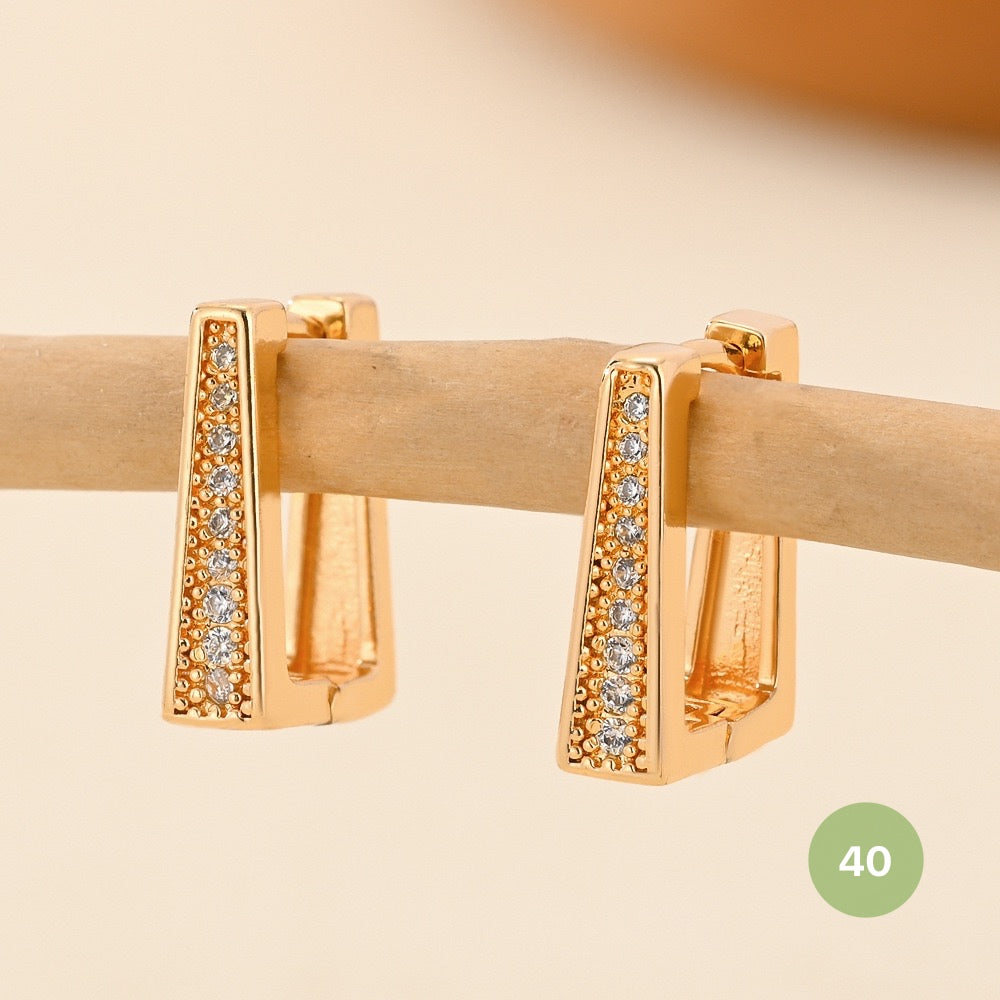 Golden Plain Hoop Earring