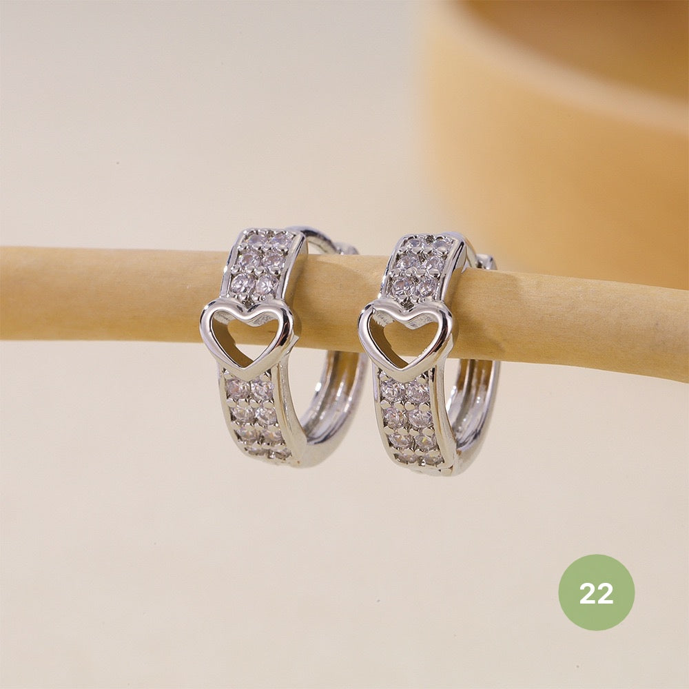 Silver Plain Hoop Earring