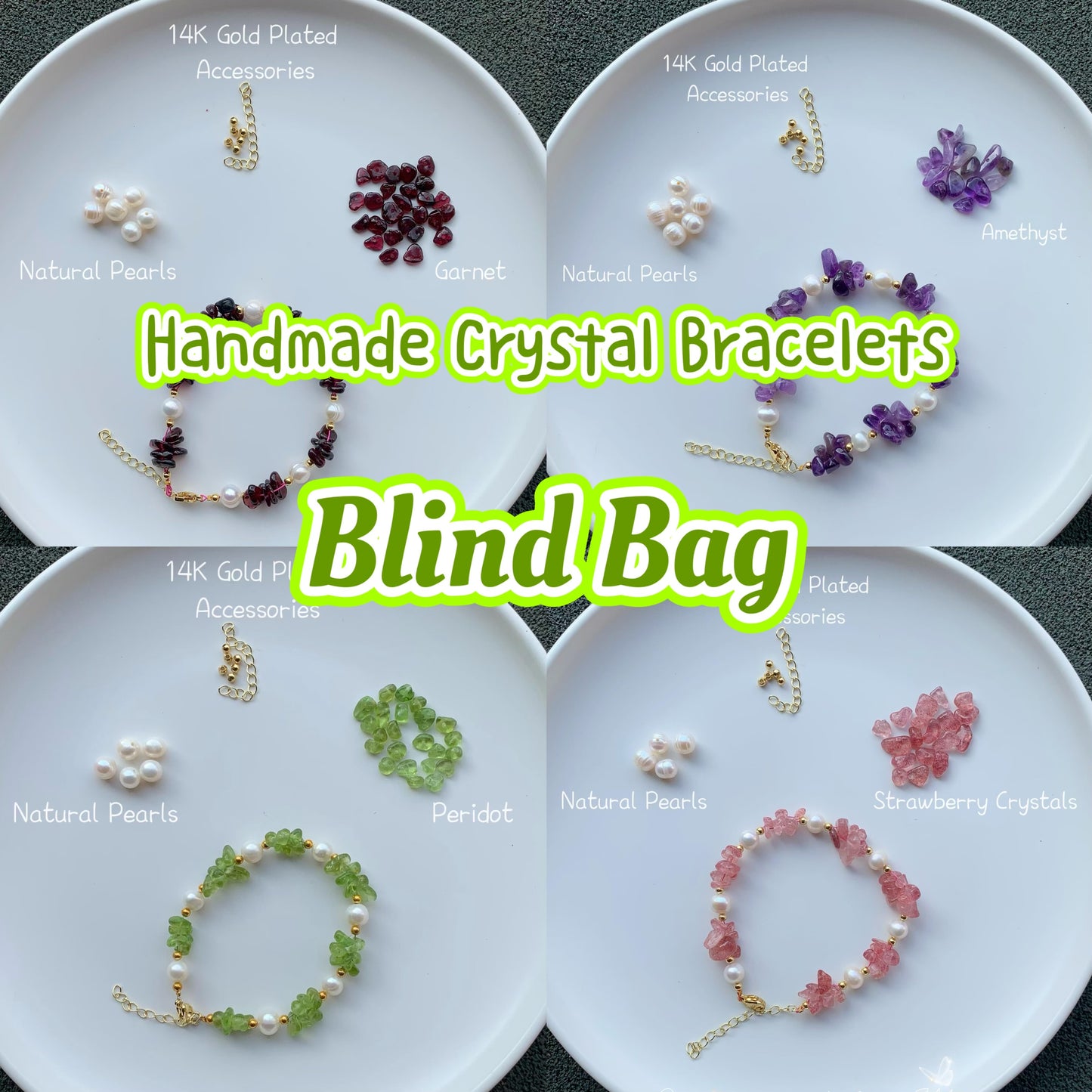 Handmade Natural Crystal Bracelets - Blind Bag