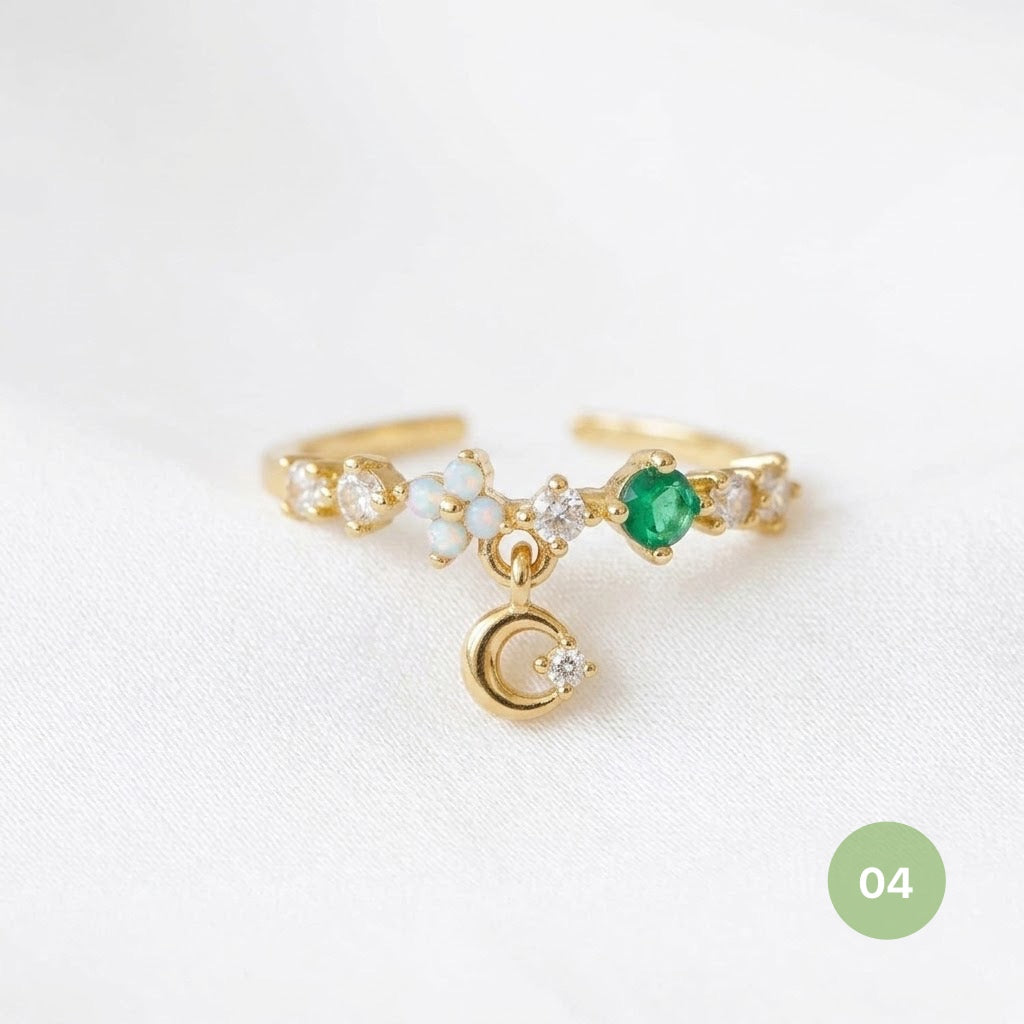Dainty Rings - golden and silver