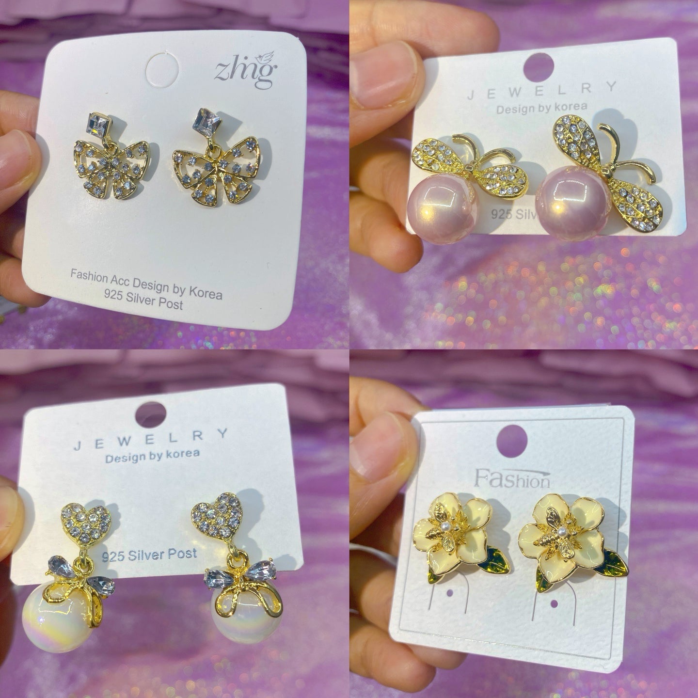 Shiny Delicate Dangle Earrings - Blind Bag