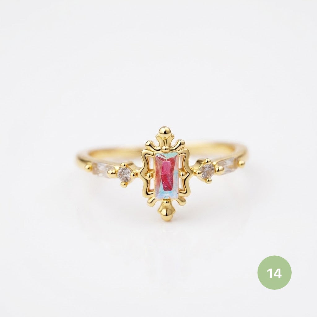 Dainty Rings - golden and silver