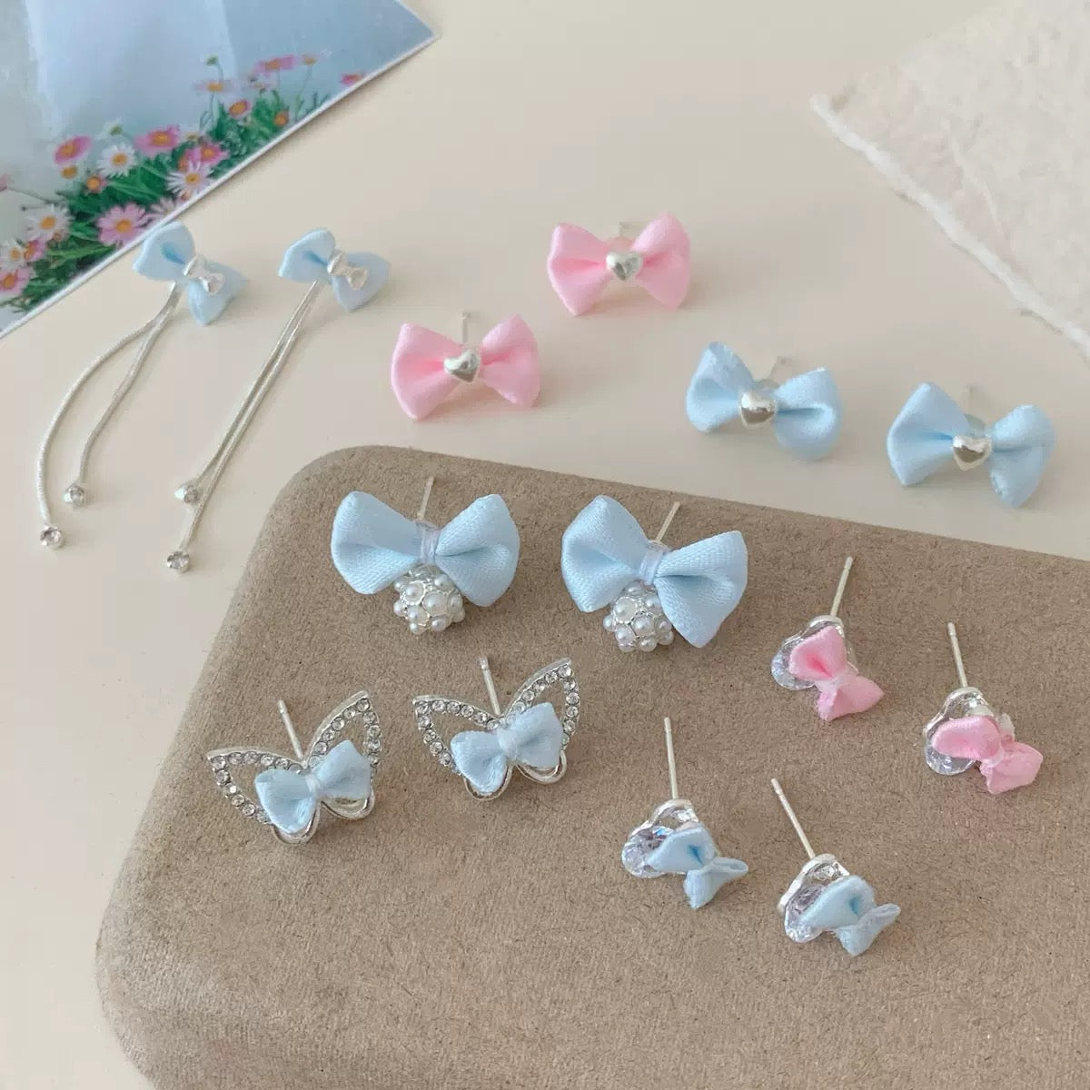Ribbon Bow Series Earrings