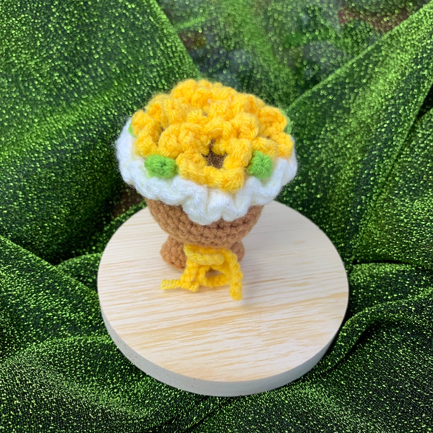 Flower Bouquet Crocheted Doll