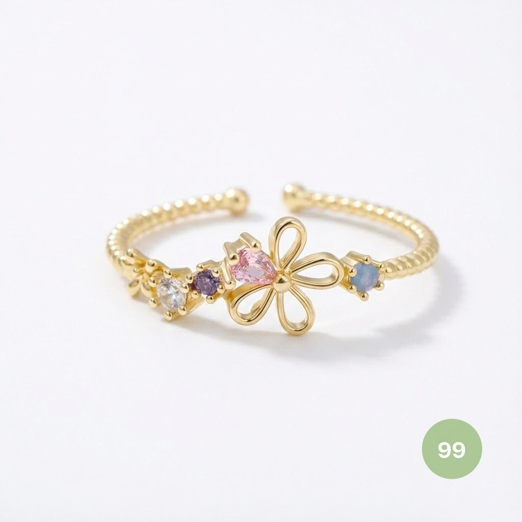 Dainty Rings - golden and silver