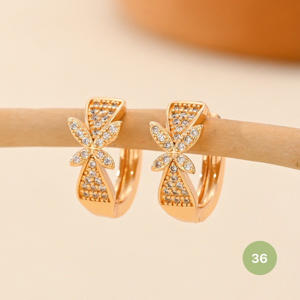 Golden Plain Hoop Earring