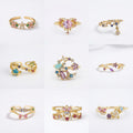 Dainty Rings - golden and silver