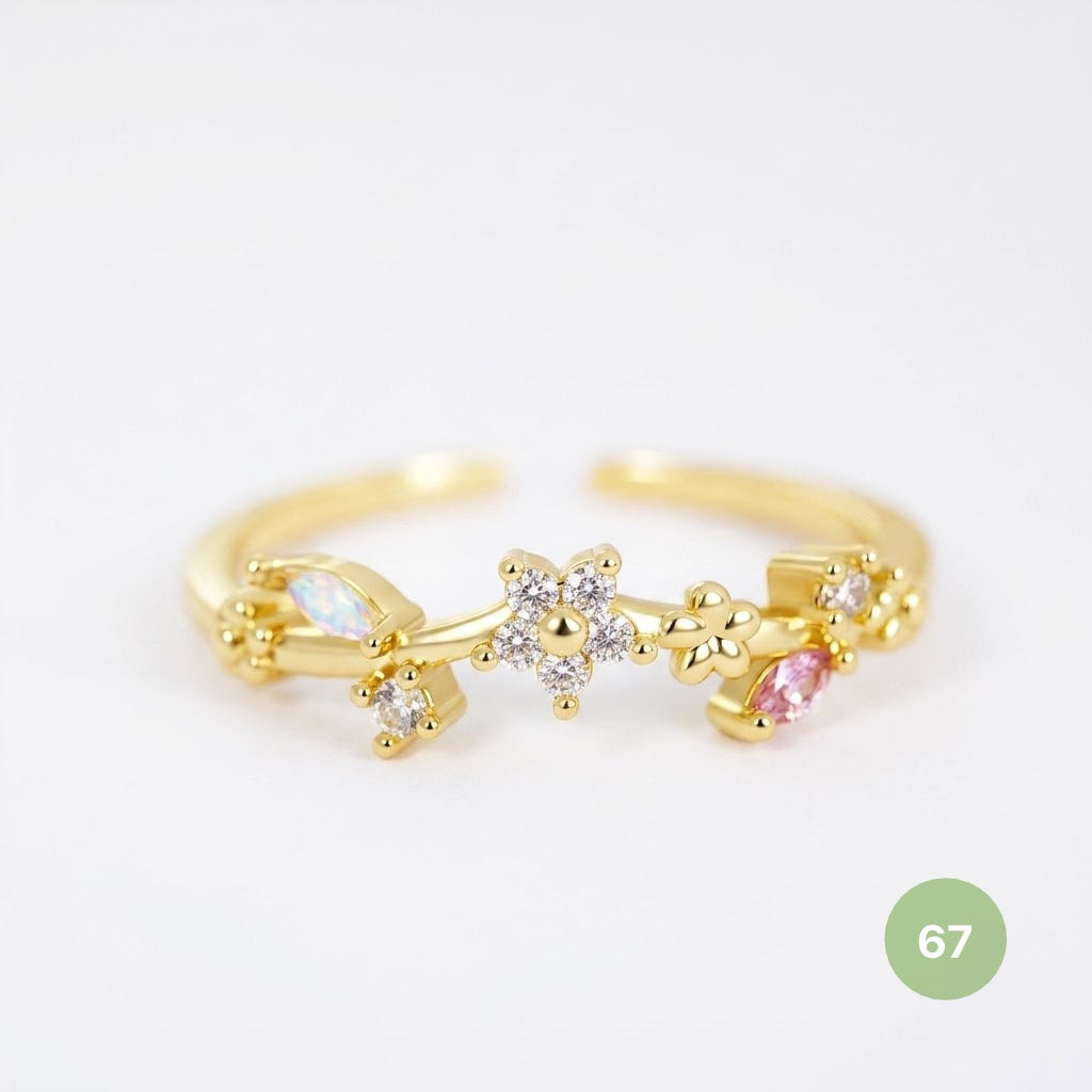 Dainty Rings - golden and silver