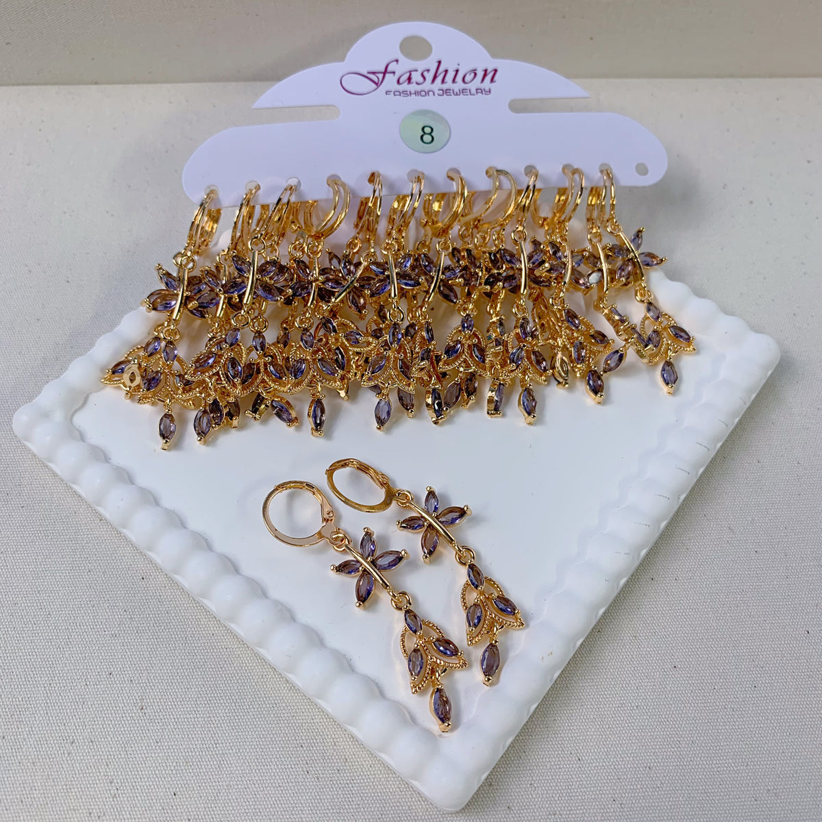 Fancy Dangle Hoop Earring