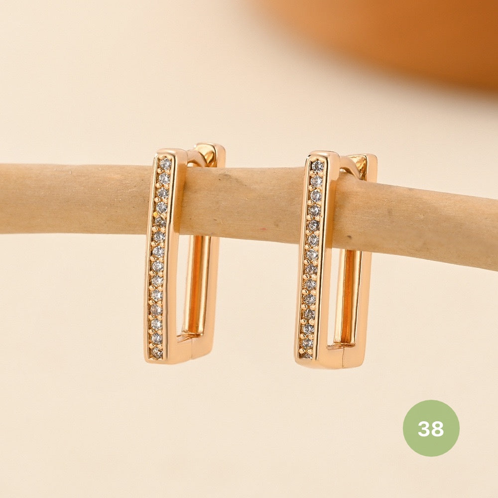 Golden Plain Hoop Earring