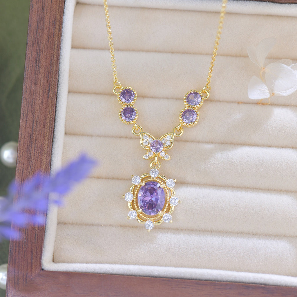 Luxe Butterfly Mystic Violet Jewelry Set