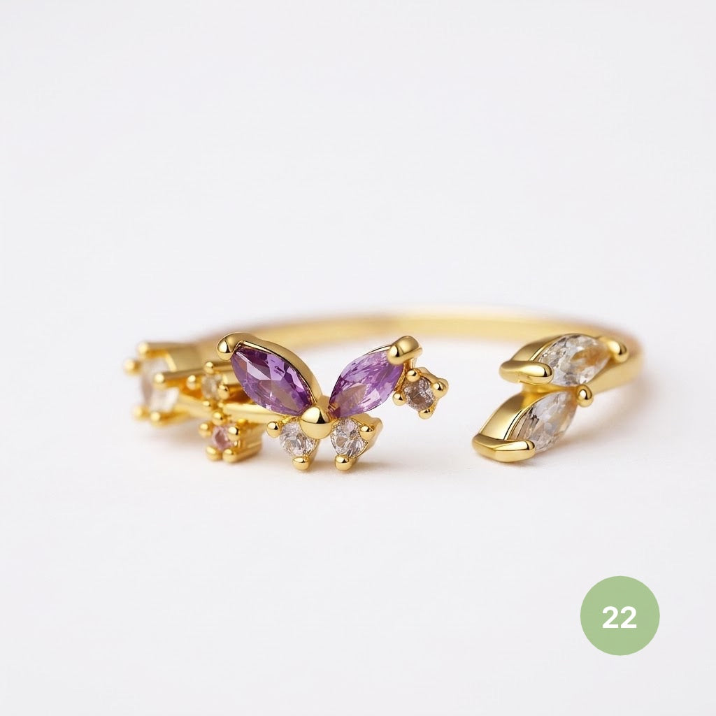 Dainty Rings - golden and silver