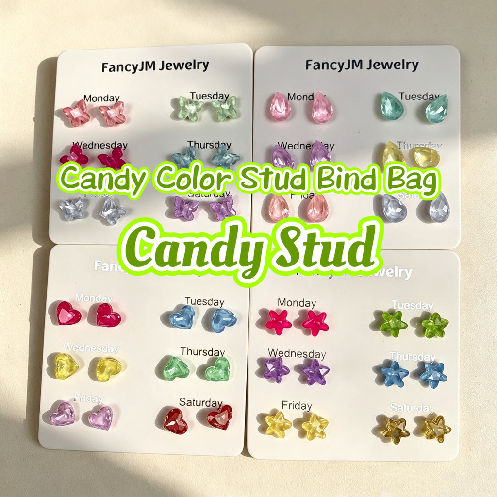 Candy Color Stud Earring - Blind Bag