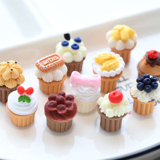 Copyright new resin jewelry accessories diy butter gum accessories wholesale three-dimensional simulation food play fruit cake
