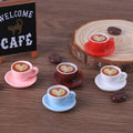 Miniature ornaments, doll house scene, realistic mini coffee cup, coffee beans, DIY resin jewelry accessories factory
