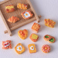 Food Play DIY Accessories Realistic Miniature Bread Butter Glue Handmade Decoration Key Buckle Pendant Resin Accessories