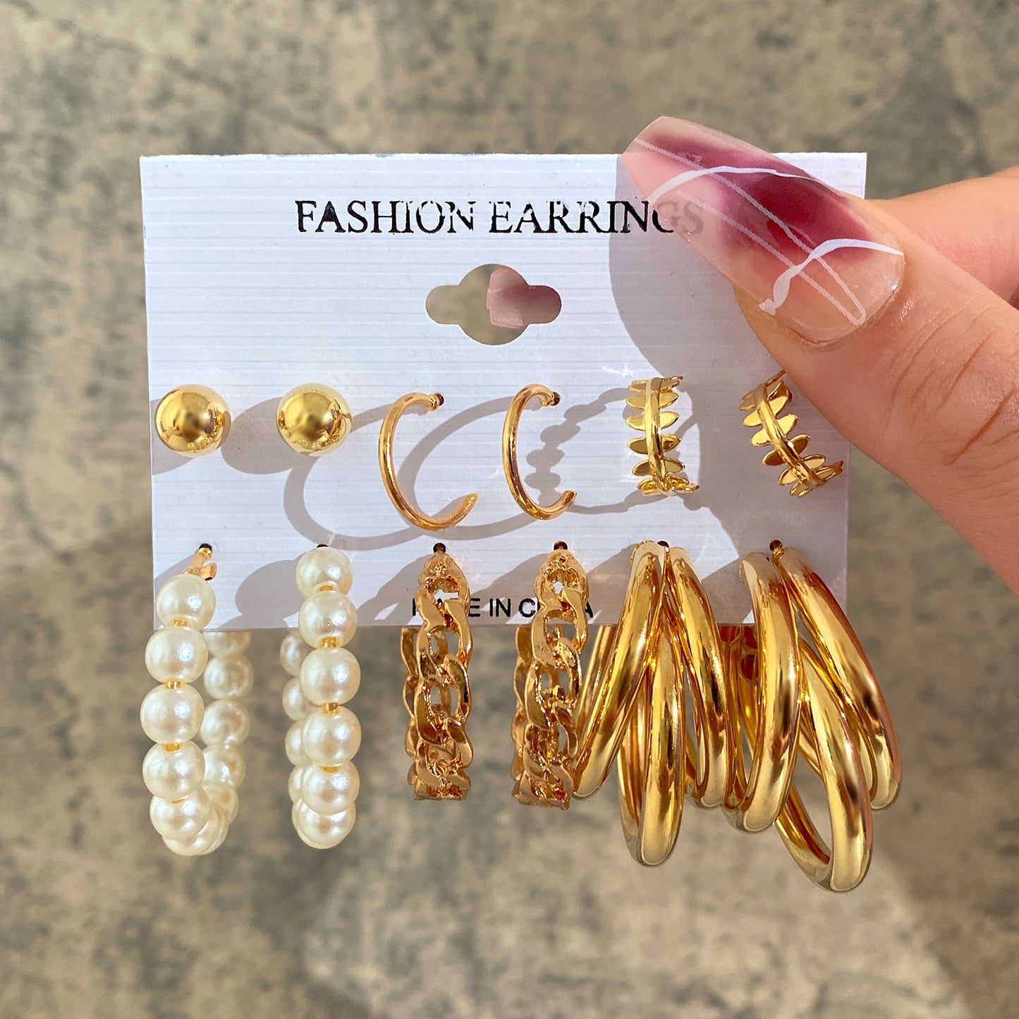 Gold Plated Stainless Steel Earrings