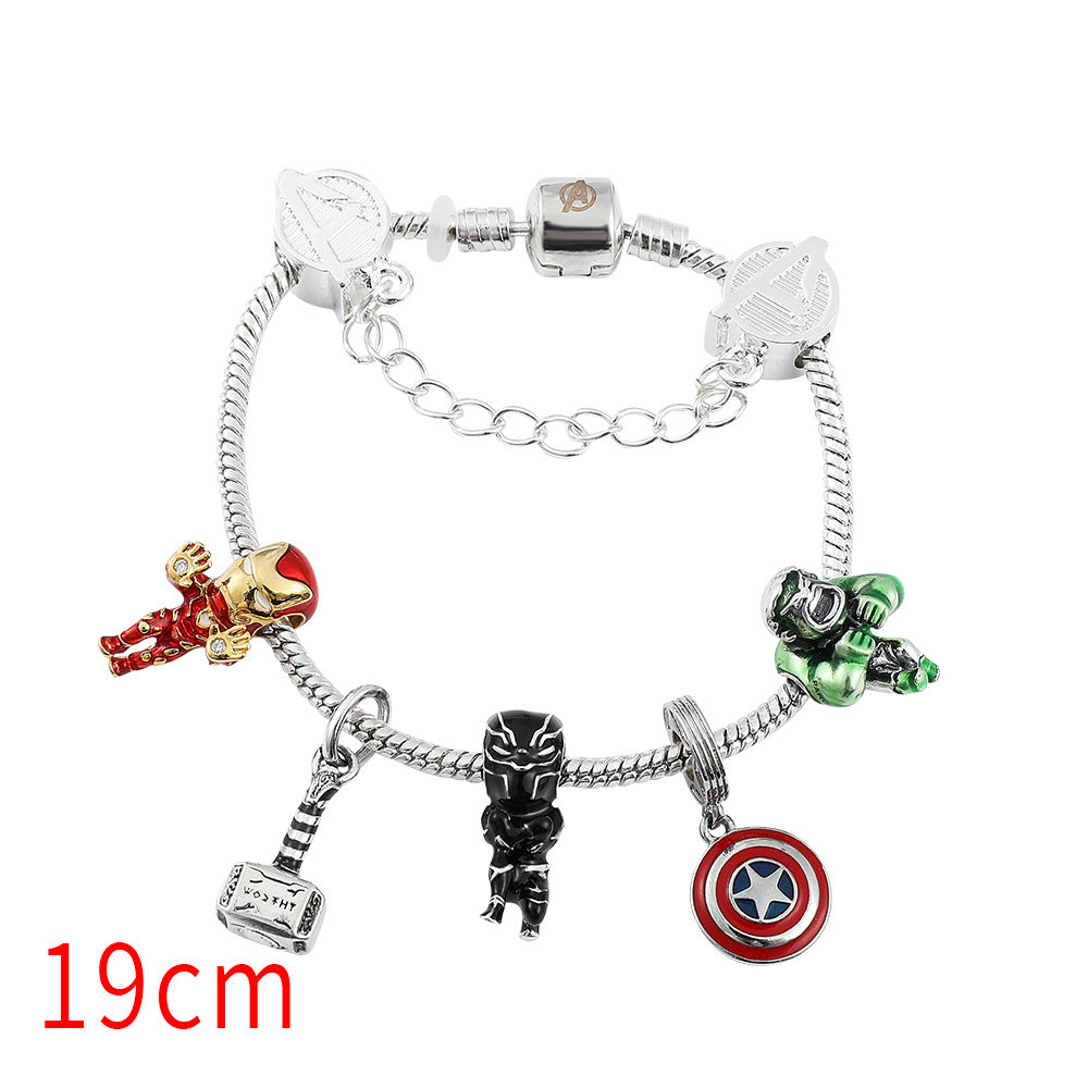 Cute Marvel Superhero PanDola Beaded Bracelet