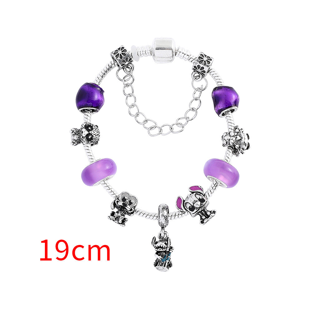 Cute Stittch PanDola Beaded Bracelet