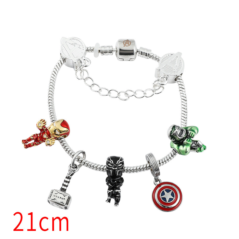 Cute Marvel Superhero PanDola Beaded Bracelet