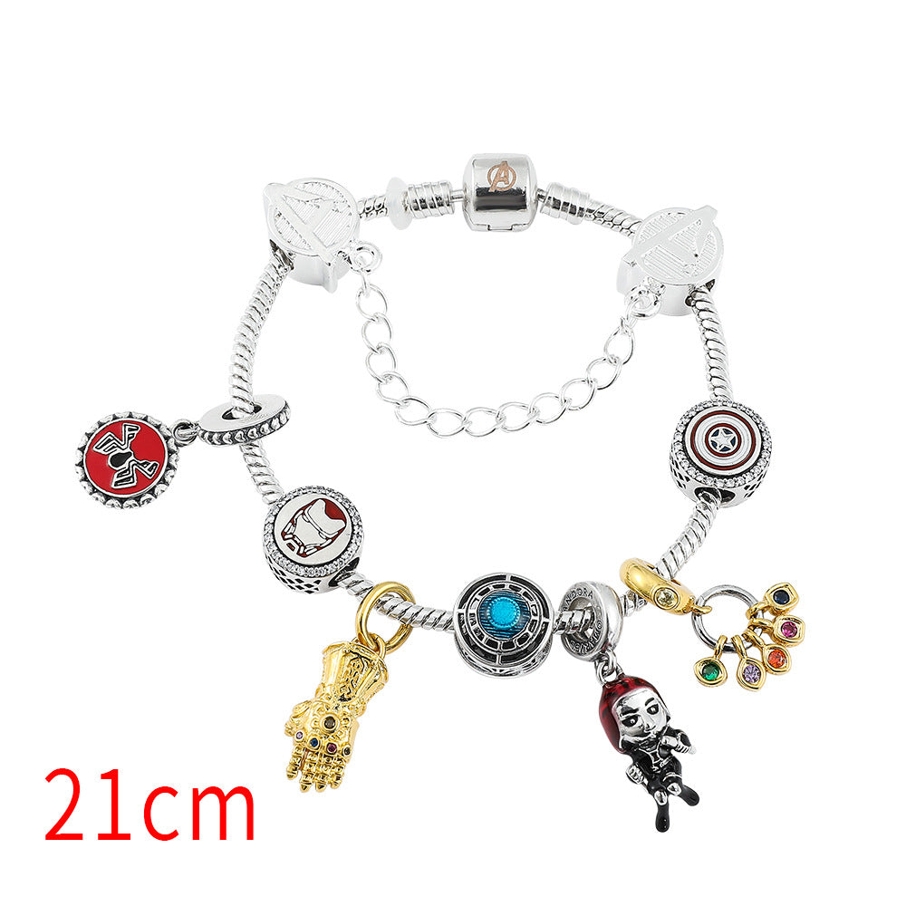 Cute Marvel Superhero PanDola Beaded Bracelet