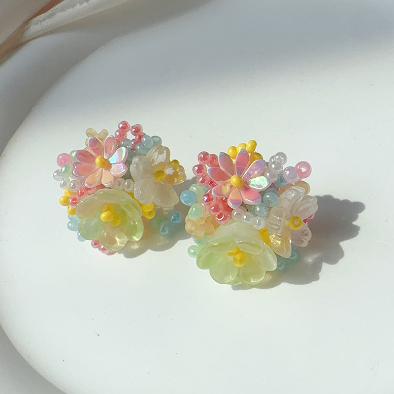 Summer sweet flower earrings