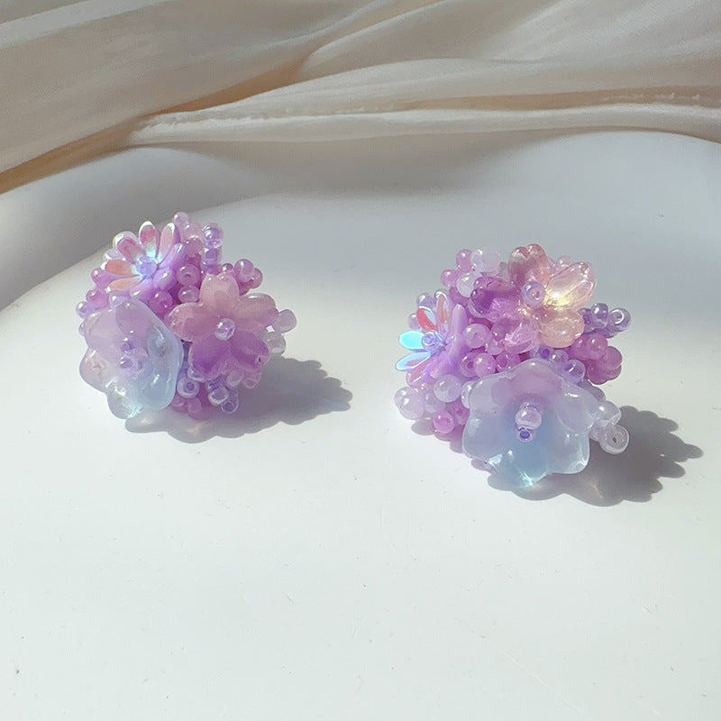 Summer sweet flower earrings