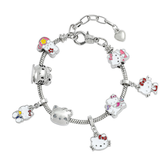 Cute HK Kitty PanDola Beaded Bracelet