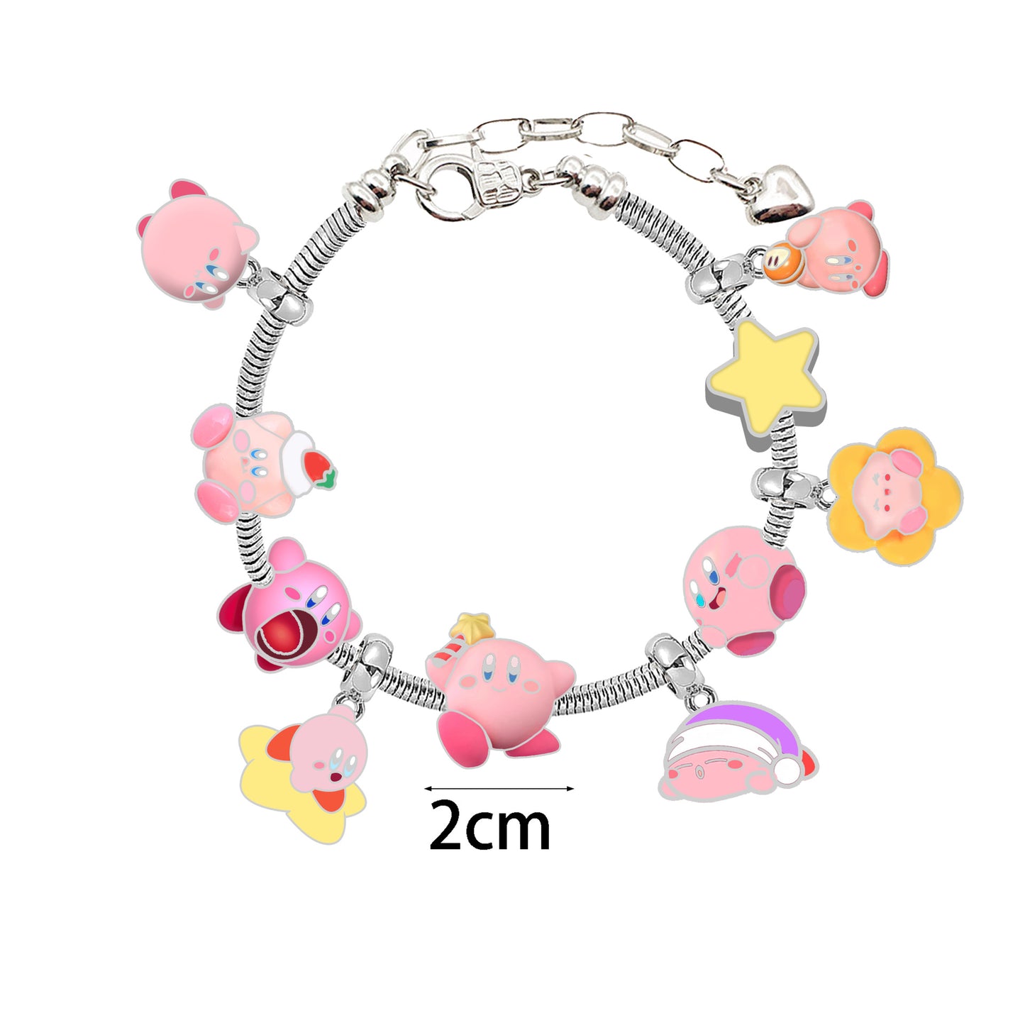 Cute Kirrby PanDola Beaded Bracelet