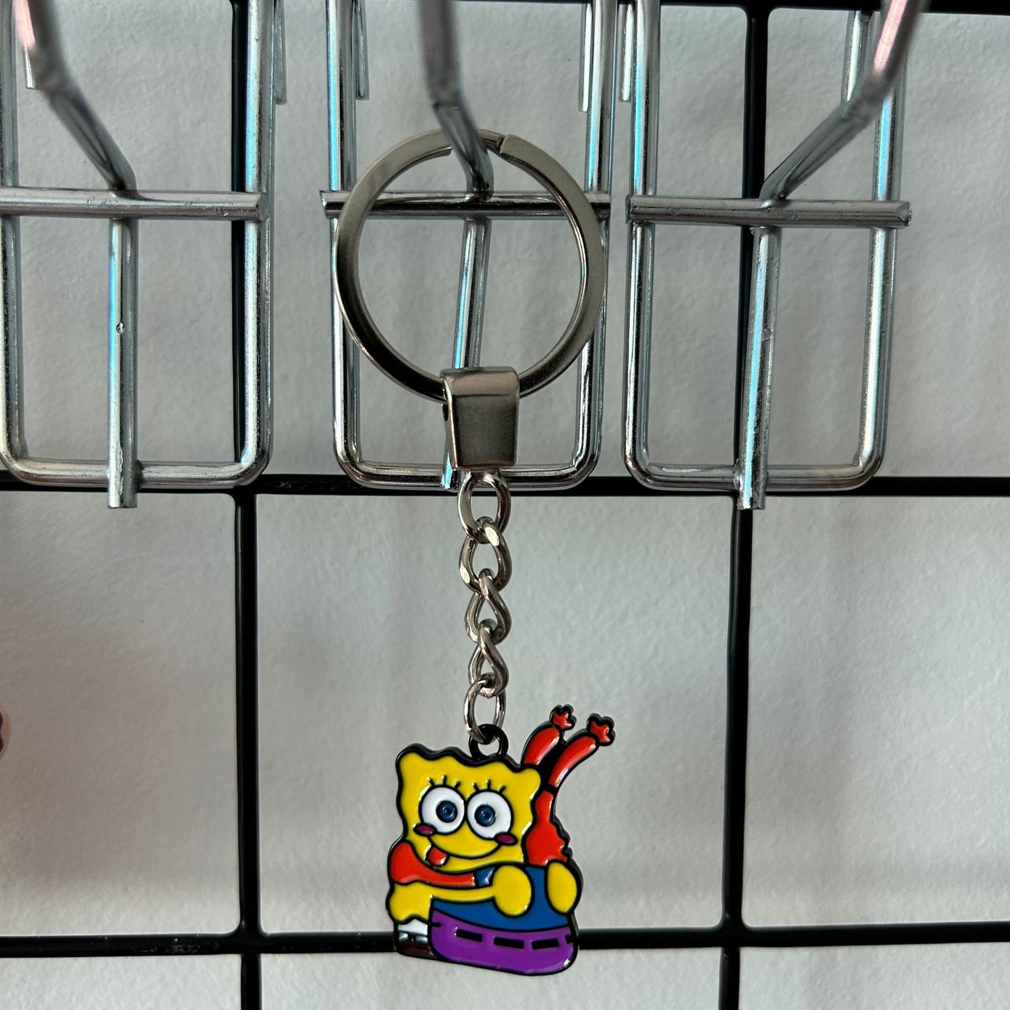 Spongeboob Double Sided Hugging Necklace&Keychain