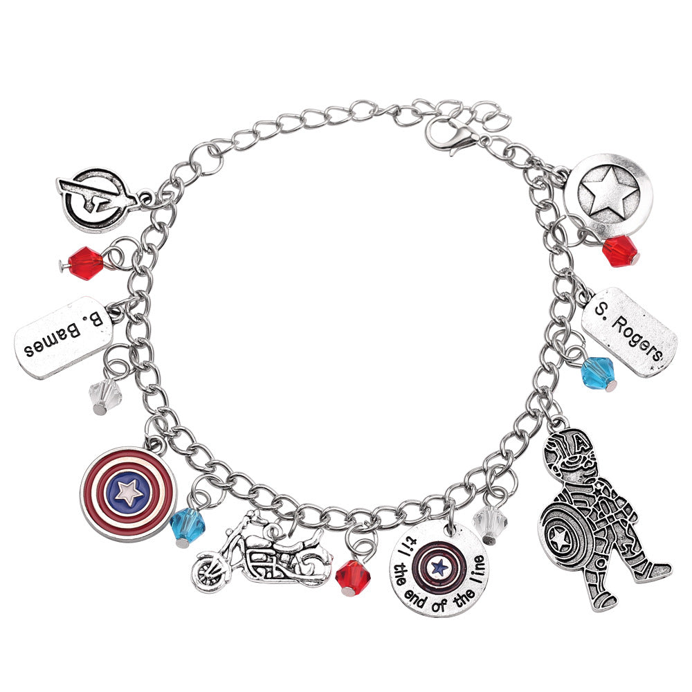 Cute Marvel Superhero PanDola Beaded Bracelet