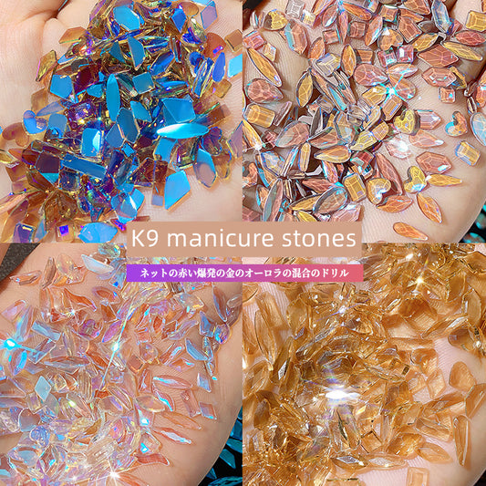 K9 Manicure Rhinestone multi mix shape