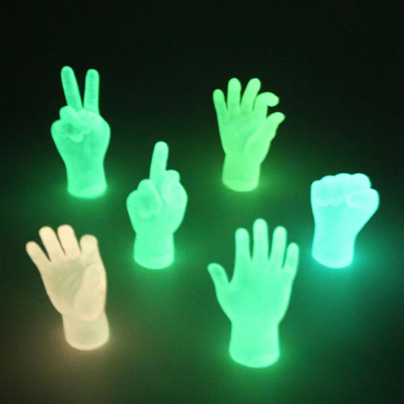 Glowing Rubber Mini Cute Gloves （Strong Luminous）