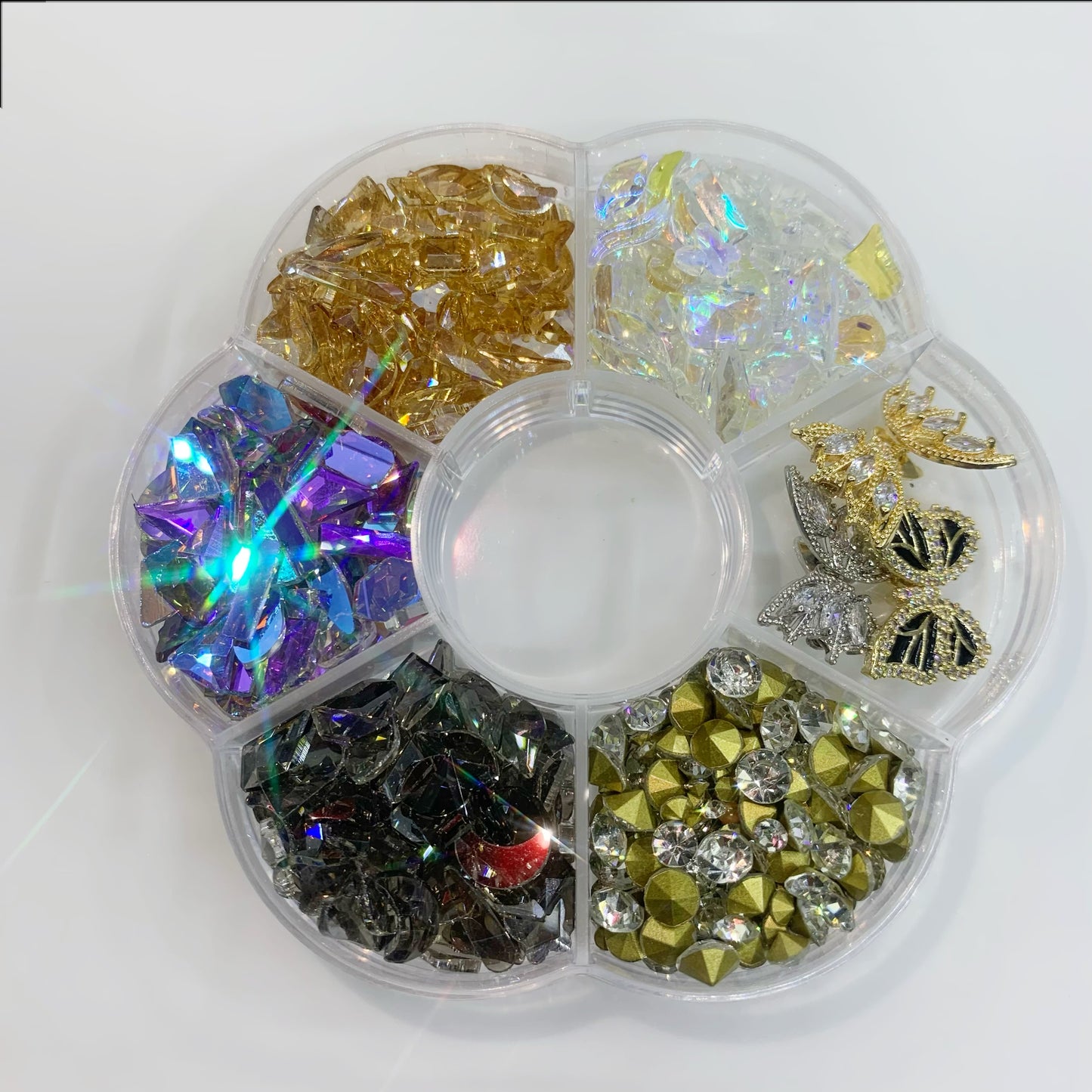 K9 Manicure Rhinestone multi mix shape