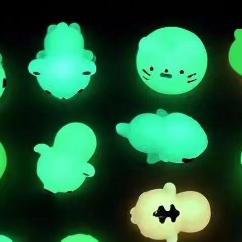 Luminous/UV Change Mochi Toys  Glow in the dark