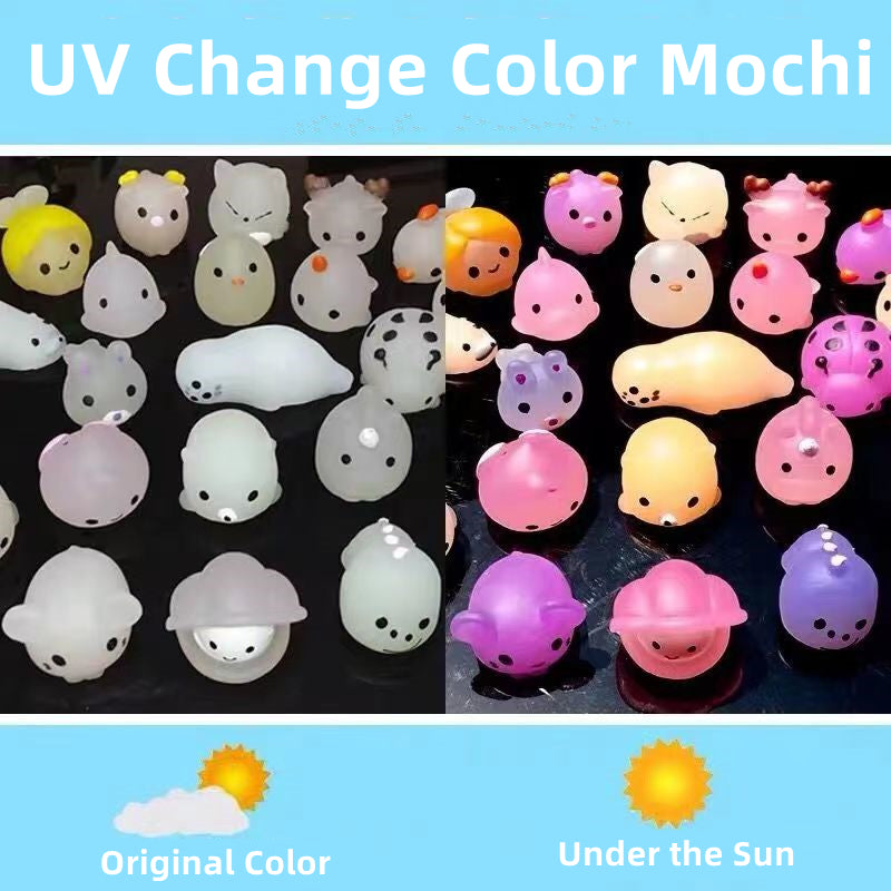 Luminous/UV Change Mochi Toys  Glow in the dark