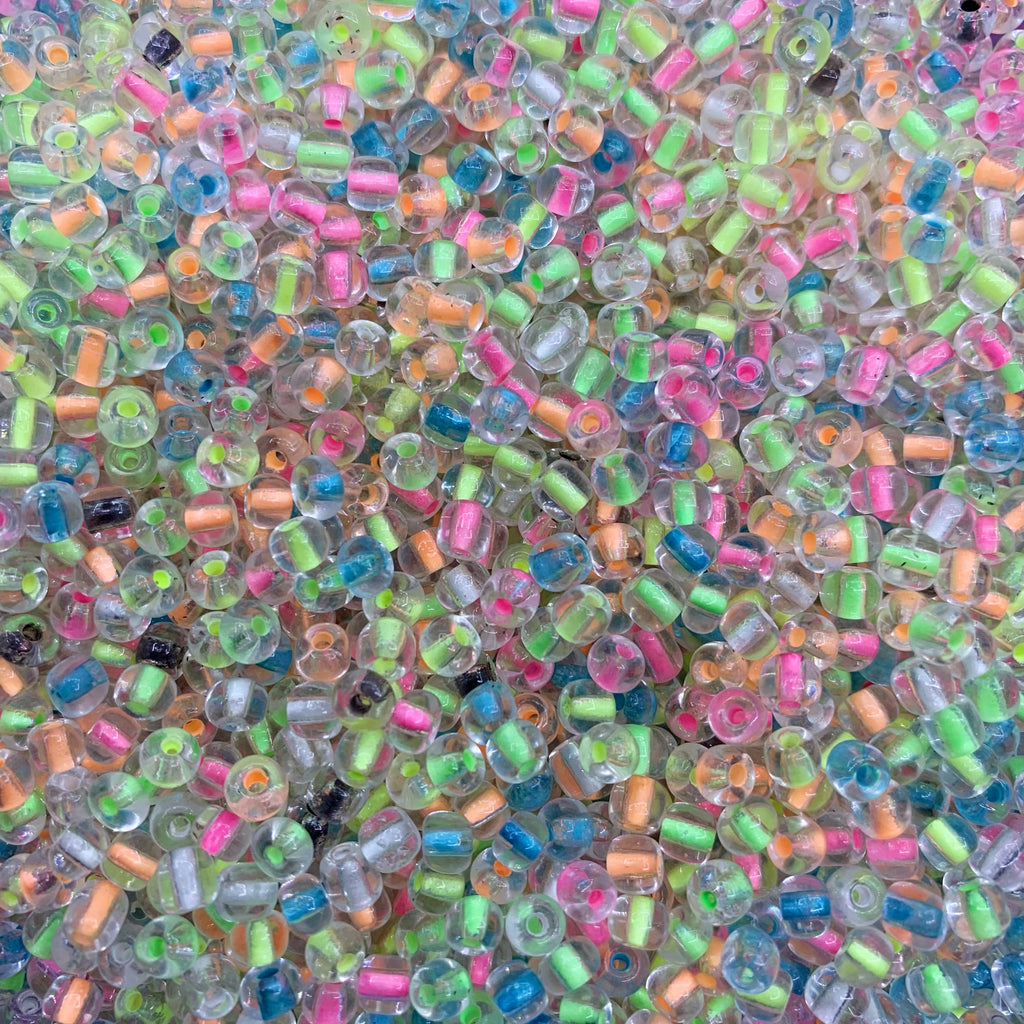 Glowing Rainbow Seed Beads
