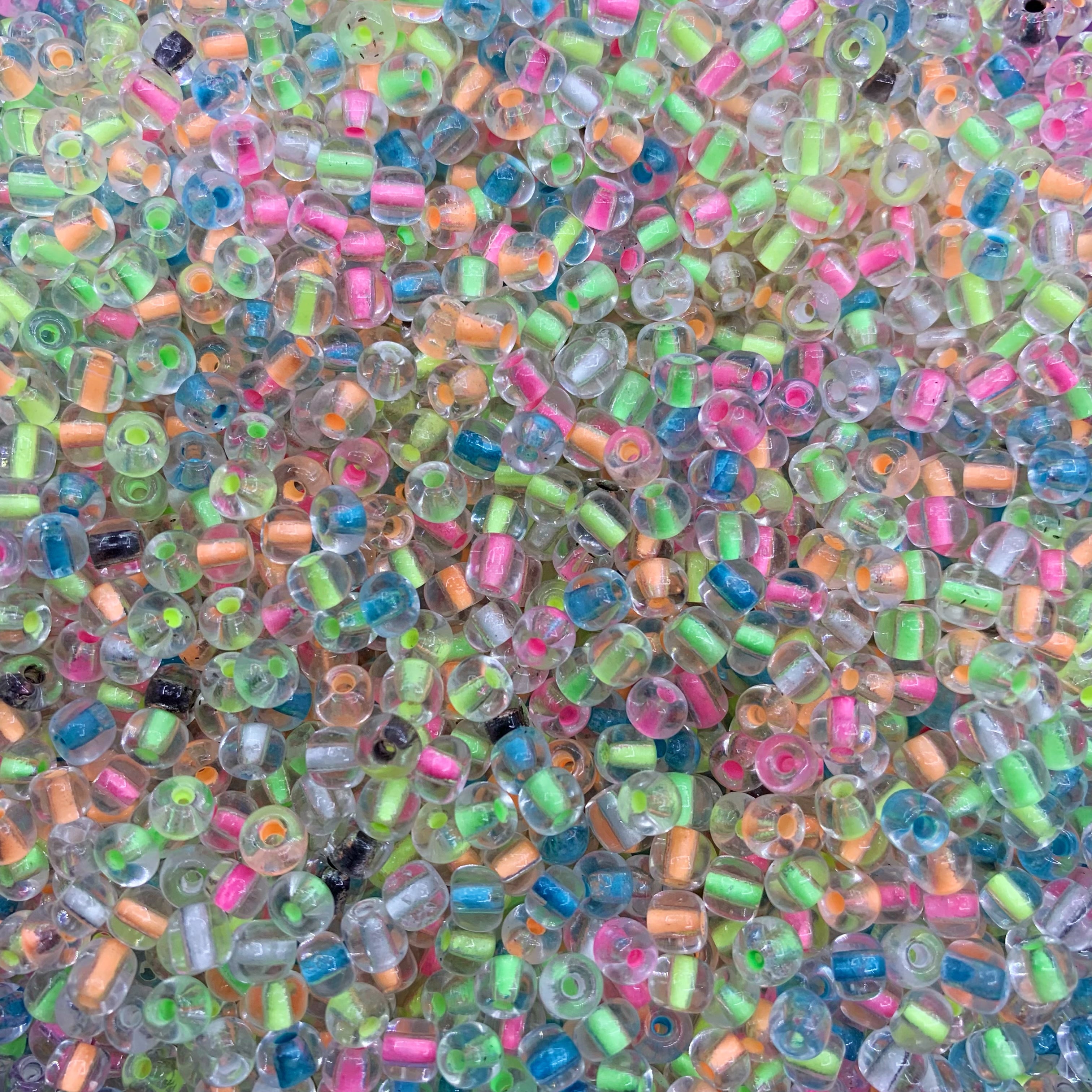 Glowing Rainbow Seed Beads