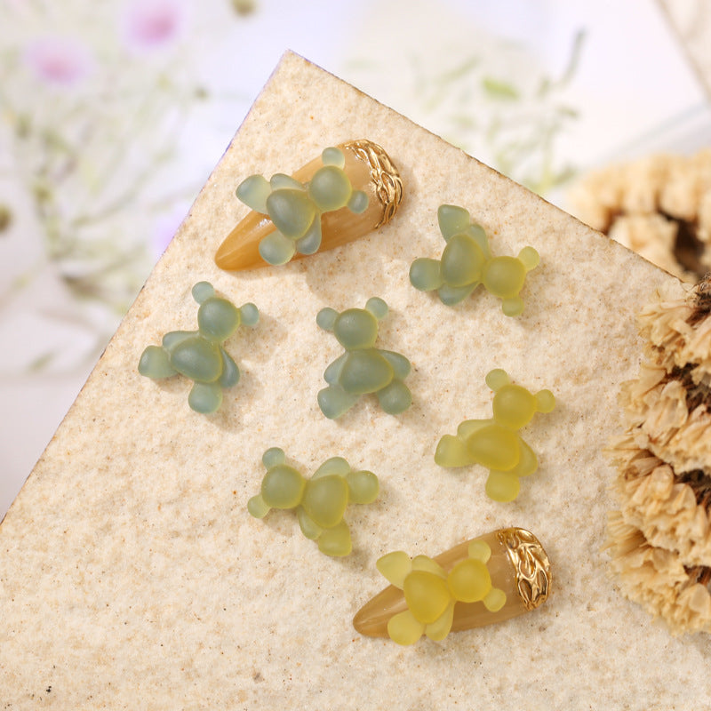 Big Teddy Bear Resin Charms  (Luminous and UV change)