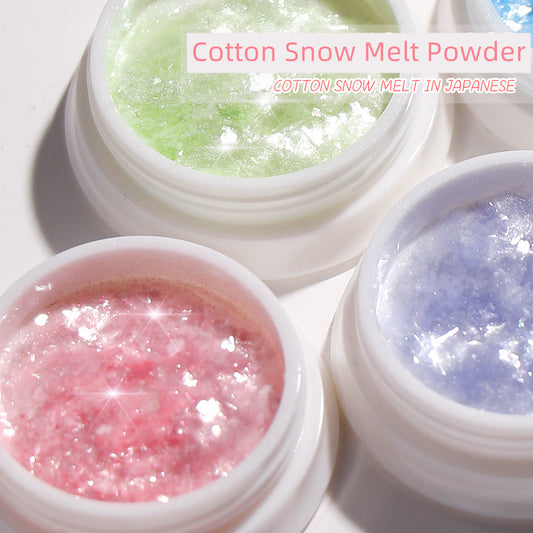 Cotton Snow Melt Nail Powder